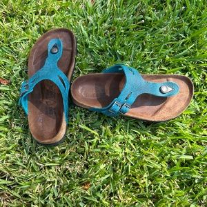 Birkenstock Teal Sandals Size 38